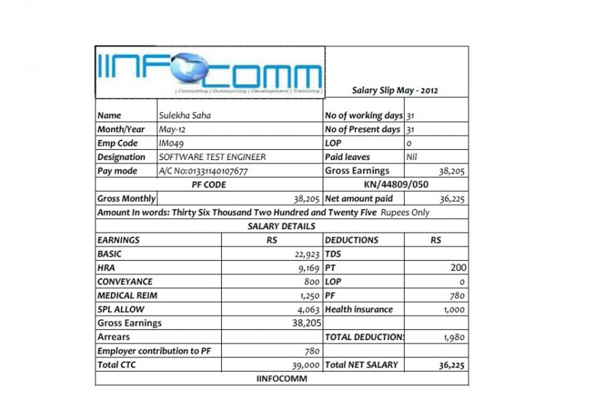Complaint-review: Iinfocomm it services pvt ltd - PF not submitted to EPFO office. Photo #1